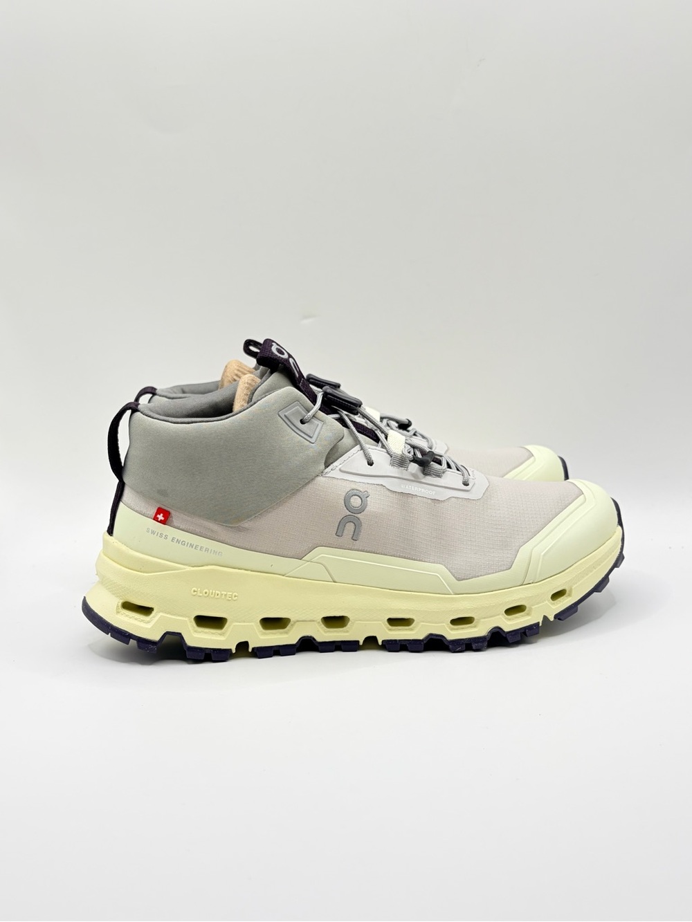 On‎ Running Cloudhero Mid-Top Trail Shoes - Silver Seedling 3.5Y/5W